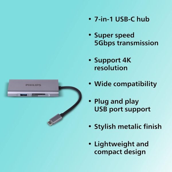 h2 Philips USB-C 3.0 7-Port Mini Hub