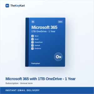 Microsoft 365 with 1TB OneDrive - 1 Year — digital licence key