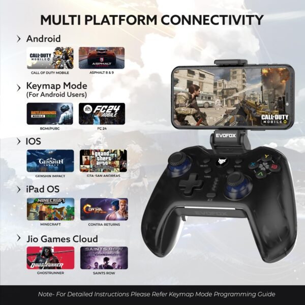w1 EvoFox Go Wireless Gamepad