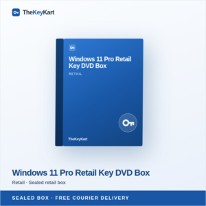 Windows 11 Pro Retail Key DVD Box — sealed retail box